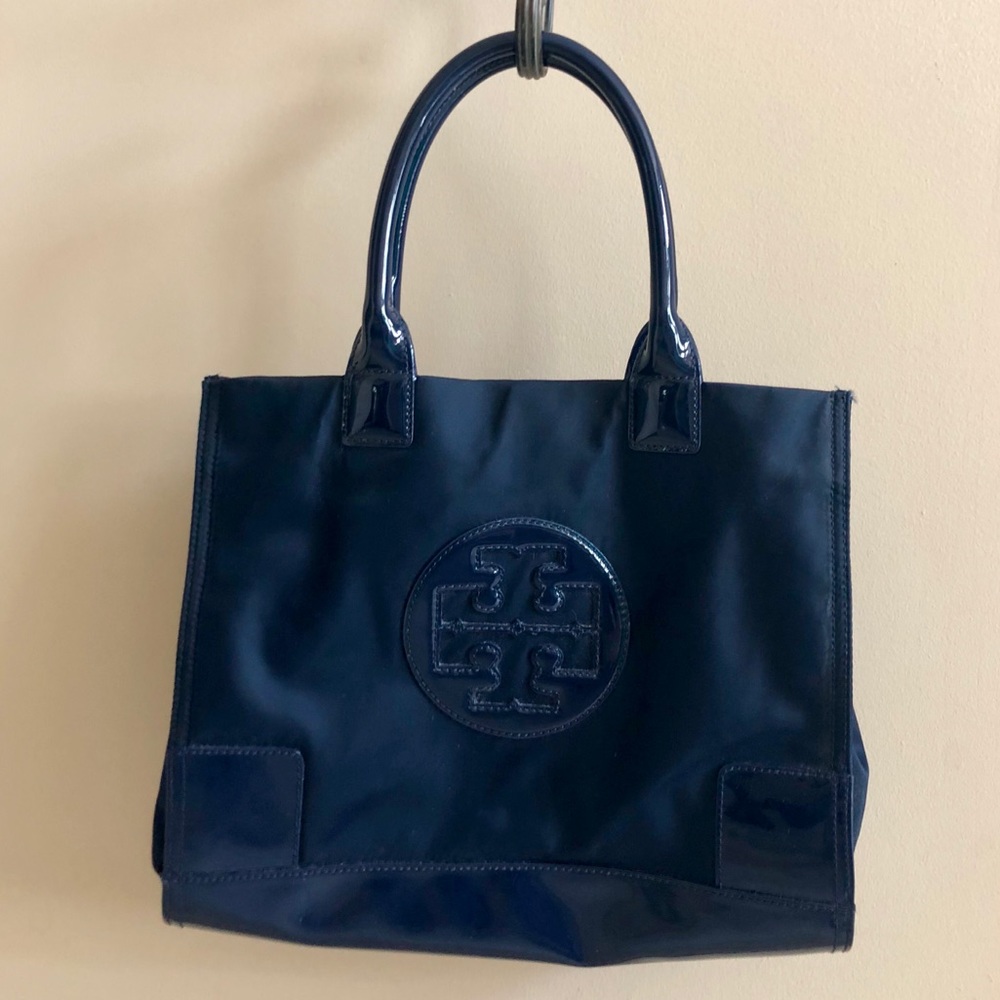 Tory Burch Mini Nylon Tote- Navy